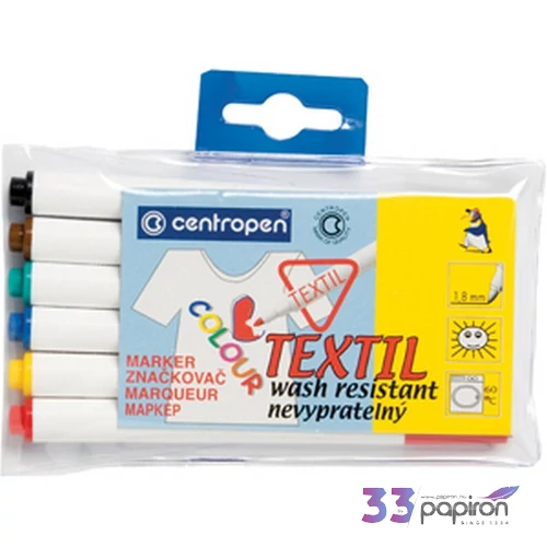Textilfilc Centropen 2739/6 készlet textilfilc marker, filctoll