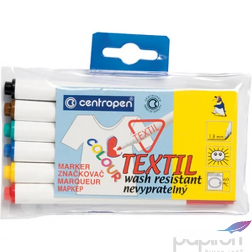 Textilfilc Centropen 2739/6 készlet textilfilc marker, filctoll