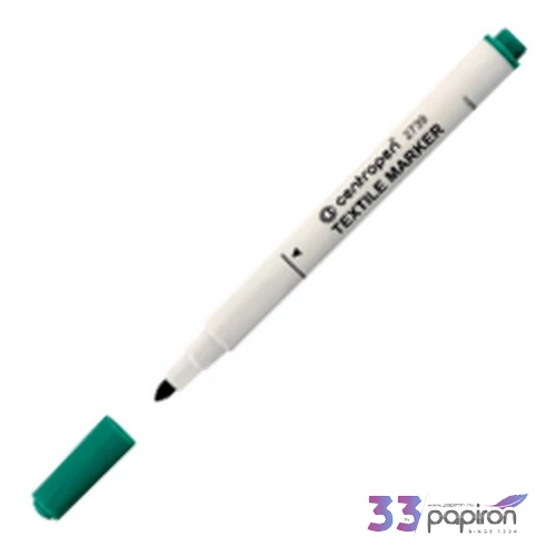 Textilmarker Centropen v.zöld 2739/9218 zöld textilfilc marker, filctoll