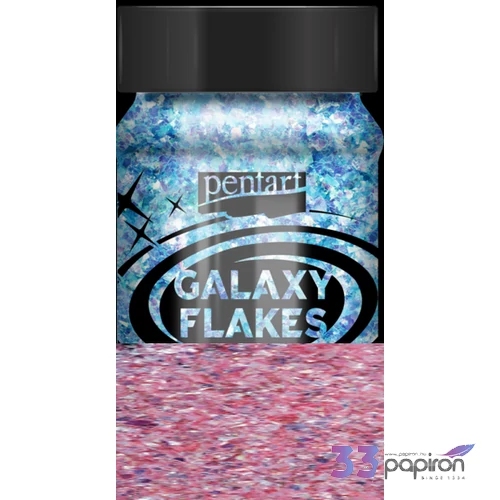 Dekor pelyhek 15g Galaxy Flakes Eris pink