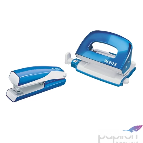 Tűzőgép, lyukasztó szett Leitz WOW Mini set, 10lap, kék Leitz 1db rendelési egység ár 1db-ra