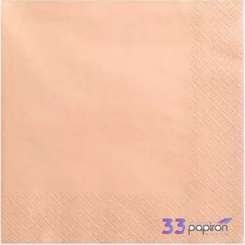 Szalvéta PartyDeco 3rétegű papír, 33x33cm Salmon (20lap/csomag) parti szalvéta