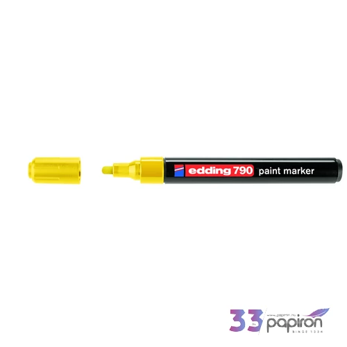 Edding 790 kerek hegyű sárga lakkmarker 0,8mm jelölésre Üveg, porcelán, műanyag, fém