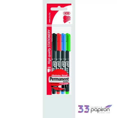 ICO OHP marker B 4db permanent alkoholos marker 3mm alkoholos filc