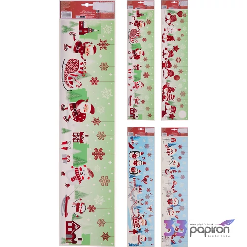 Matrica karácsonyi Glitteres 4féle KPM25