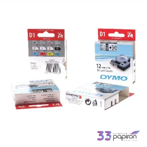 Feliratozó szalag Dymo 12/7m DYMO S0720500 víztiszta-fekete Feliratozógéphez szalagok