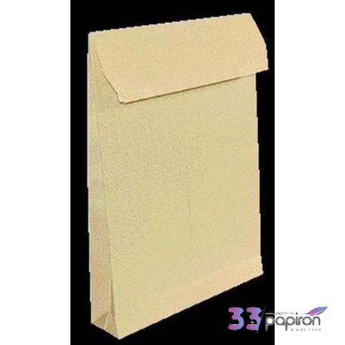 Boríték 1 TB/4 szilikonos 4cm redőstalpas barna kraft 4cm IBI17