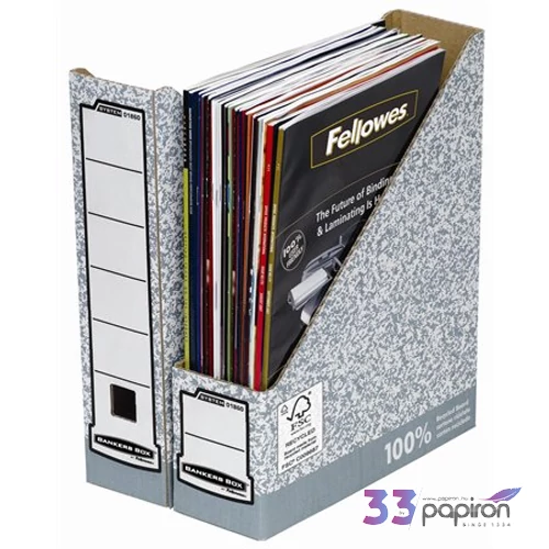 Iratpapucs karton Fellowes BANKERS BOX® EARTH SERIES 80mm natúr Iratrendezés FELLOWES 4470001