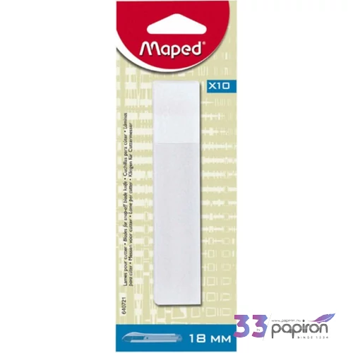 Univerzális kés penge 18mm MAPED 10db-os Csomagolás, tárolás MAPED 640721