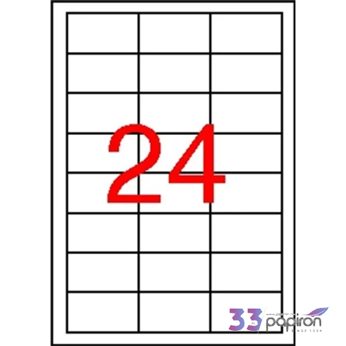 Etikett Apli 64, 6x33, 8mm (2400dbcsomag) LCA12966