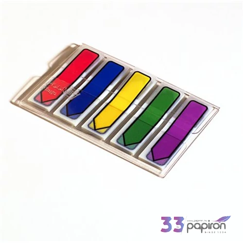 Jelölőcímke 3M/Post-it Index 5x20lap 119x432mm nyíl vegyes LPJ684ARR0