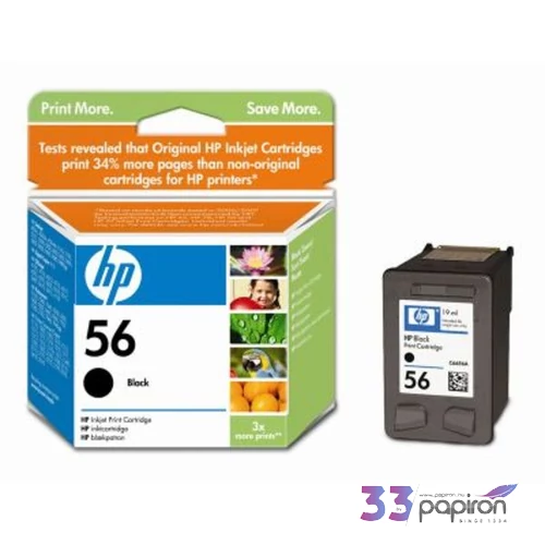 Tintapatron HC6656A nr56 fekete 19ml HP