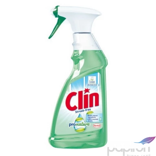 Ablaktisztító Clin 500ml pumpás szórófejes Po Nature Bio "10db/karton;140db/sor;840db/raklap"