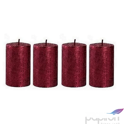Adventi gyertya kapart metál bordó, 4x4x4cm, darabos Égési idő: 7 óra a termék ára 1db-ra értendő!