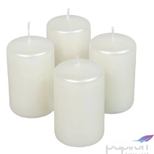 Adventi gyertya kapart metál fehér, 4x4x4cm, darabos Égési idő: 7 óra a termék ára 1db-ra értendő!
