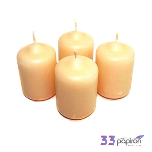 Adventi gyertya matt bézs Bézs 4x4x6cm darabos! a termék ára 1db-ra értendő!