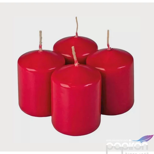 Adventi gyertya matt bordó intenzív Bordó 4x4x6cm darabos! a termék ára 1db-ra értendő!