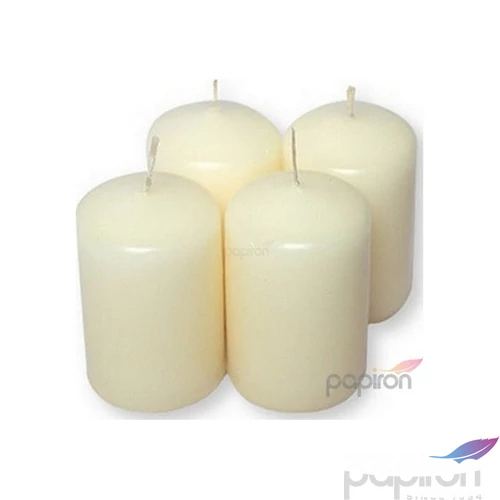Adventi gyertya matt ekrü pasztel Krém 4x4x6cm darabos! a termék ára 1db-ra értendő!
