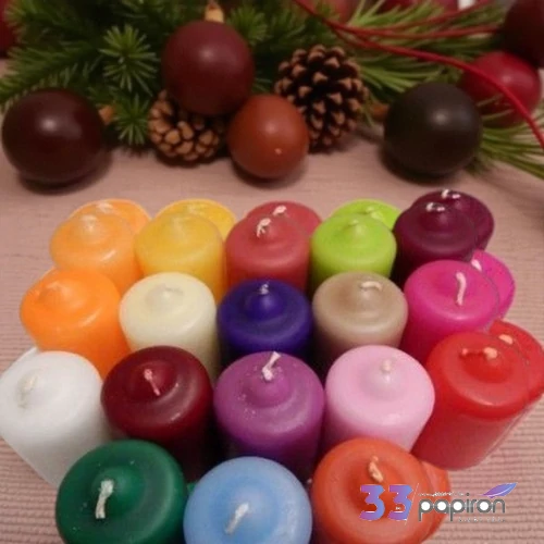 Adventi gyertya matt fekete Fekete 4x4x6cm darabos! a termék ára 1db-ra értendő!