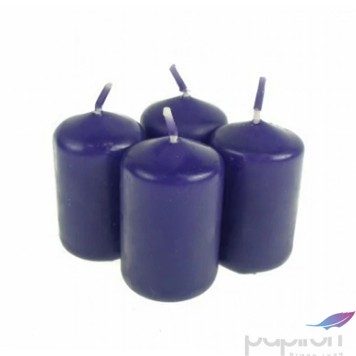 Adventi gyertya matt intenzív Kék 4x4x6cm darabos! a termék ára 1db-ra értendő!