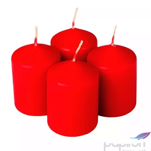 Adventi gyertya matt piros intenzív Piros 4x4x6cm darabos! a termék ára 1db-ra értendő!
