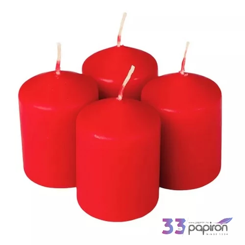 Adventi gyertya matt piros intenzív Piros 4x4x6cm darabos! a termék ára 1db-ra értendő!