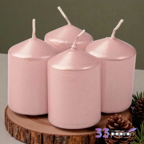 Adventi gyertya matt rosegold 4x4x6cm, darabos! a termék ára 1db-ra értendő!