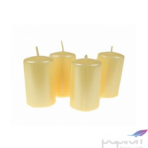 Adventi gyertya metál Krém 4x4x6cm darabos! a termék ára 1db-ra értendő!