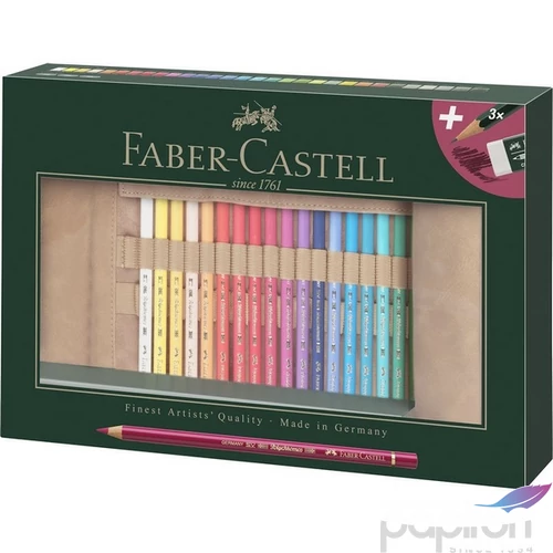 AG-Színes ceruza készlet 30db-os POLYCHROMOS tekercses tolltartóban 110030
