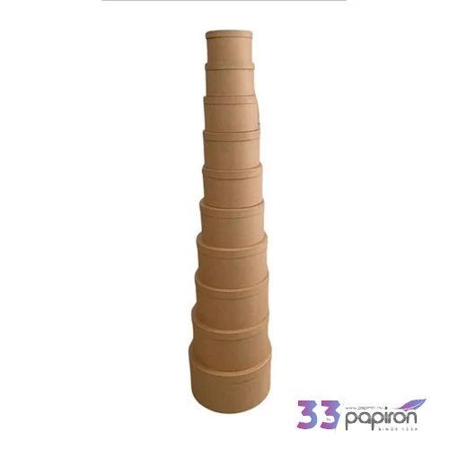 Ajándék doboz 34,5x18cmnatúr 