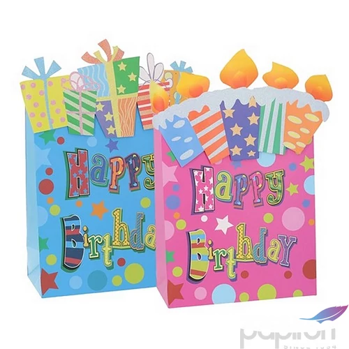 Ajándéktasak 23x18x10cm "M" Birthday 712275