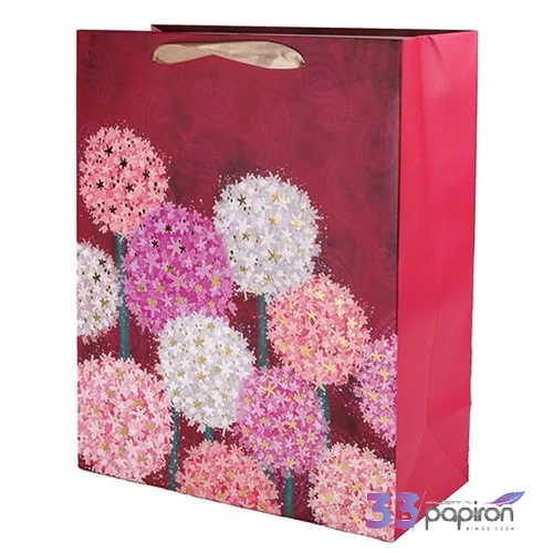 Ajándéktasak matt, 26x32cm színes pittypangok 370610