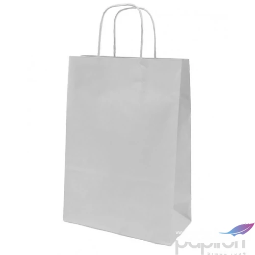Ajándéktasak sodrott füles 22x28-31x10 22es fehér