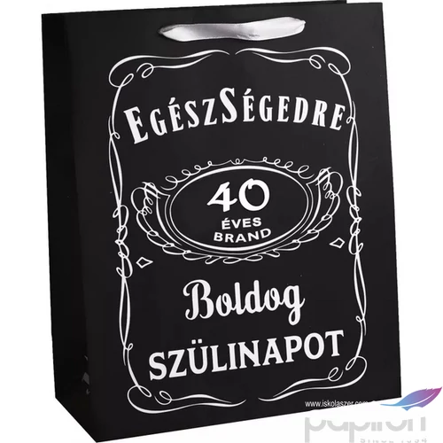 Ajándéktasak szalagfüles Fek.Cheers 40 Bsz.26x32Cm 
