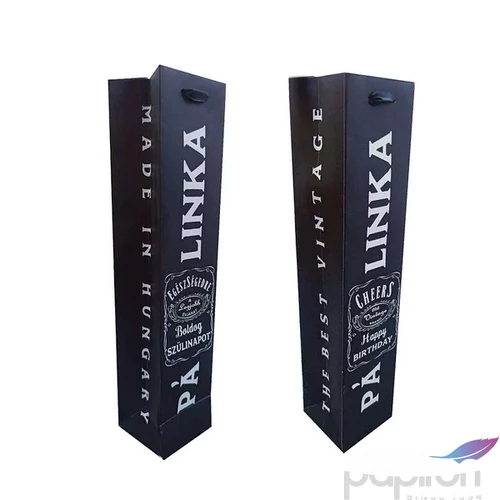 Ajándéktasak italtasak pálinkás tasak,a legjobb évjárat felirat 8x38x8cm