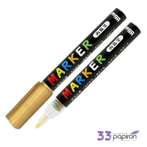 Akril marker 'M and G' 2mm-es arany/gold - S120 dekormarker dekorációs marker APL976D999