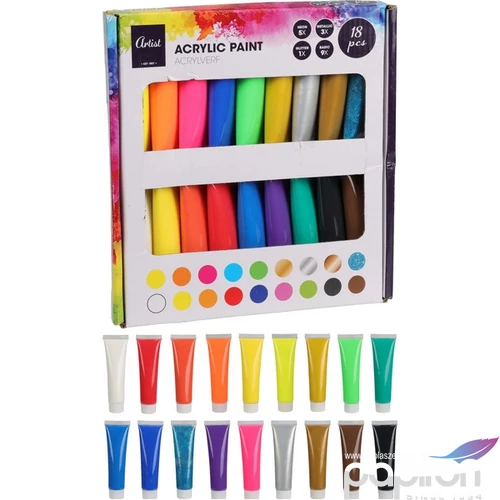 Akrilfesték ARTIS '24 18db-os (36ml) kpm