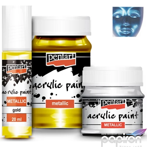 Akrilfesték csillogó 50ml Pentart metál kék