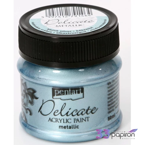 Akrilfesték Delicate metál Pentart kék ezüst 50ml