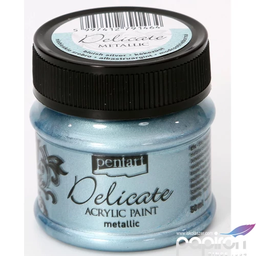 Akrilfesték Delicate metál Pentart kék ezüst 50ml
