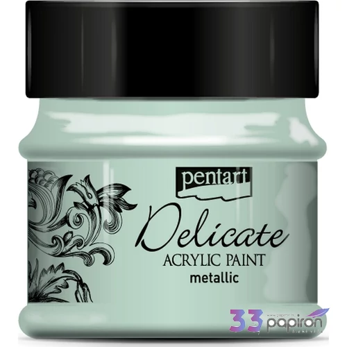 Akrilfesték Delicate metál Pentart zöld ezüst 50ml
