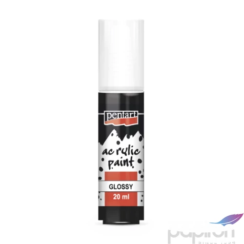 Akrilfesték fényes 20ml Pentart fekete 7105