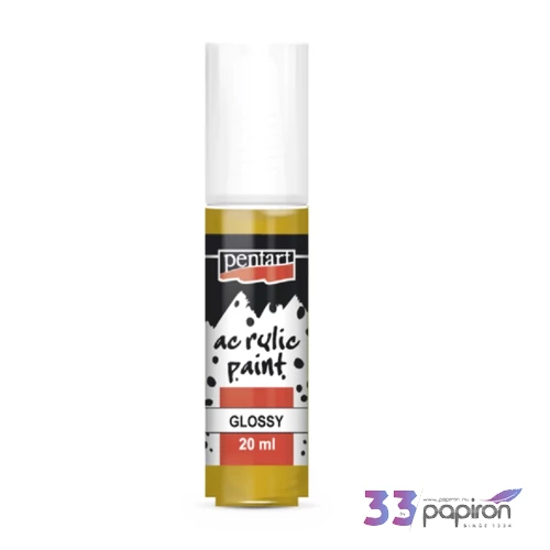 Akrilfesték fényes 20ml Pentart okker 7136