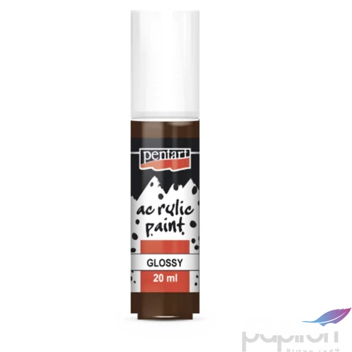 Akrilfesték fényes 20ml Pentart sötétbarna 7126