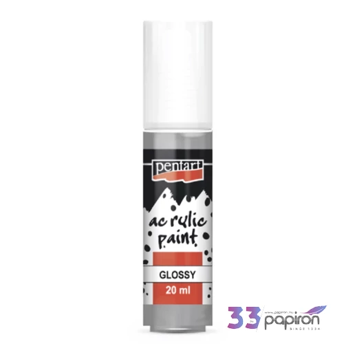 Akrilfesték fényes 20ml Pentart szürke 7127