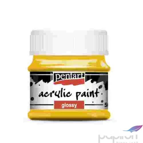 Akrilfesték fényes 50ml Pentart napsárga 7362