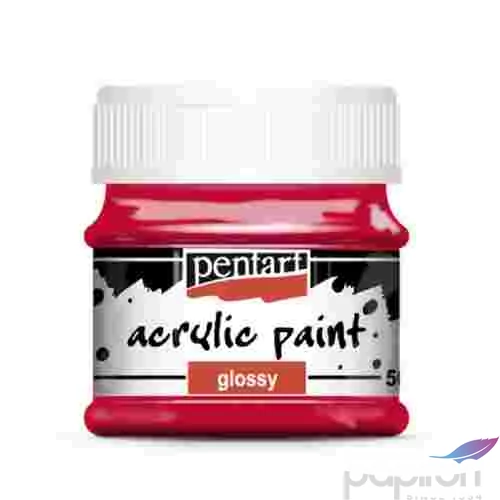 Akrilfesték fényes 50ml Pentart piros 7365
