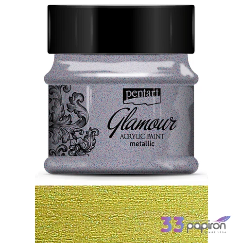 Akrilfesték Glamour metál 50ml Pentart - antik arany
