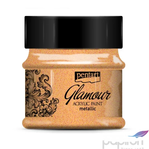 Akrilfesték Glamour metál 50ml Pentart - vörös arany 