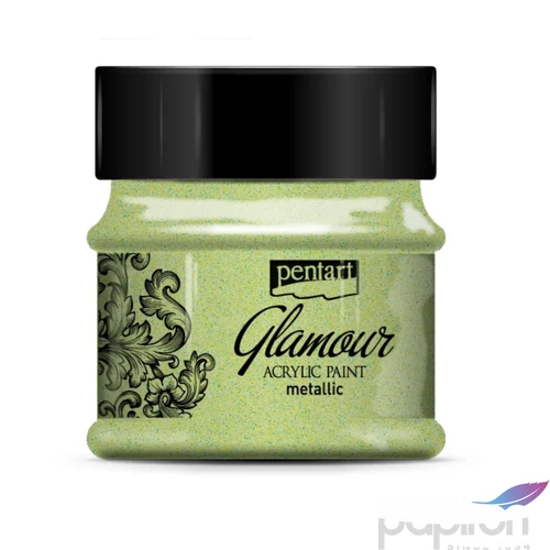 Akrilfesték Glamour metál 50ml Pentart - zöld arany
